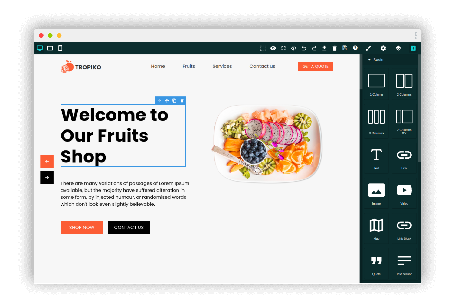 Easy to build the website with WebNeeder